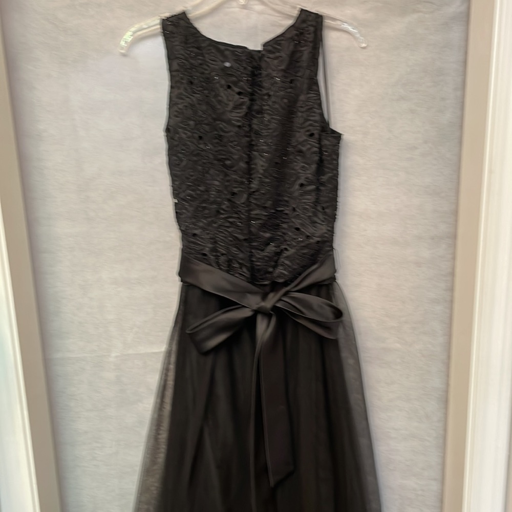 Formal black beaded bodice with tulle skirt .  Sex and the city style dress